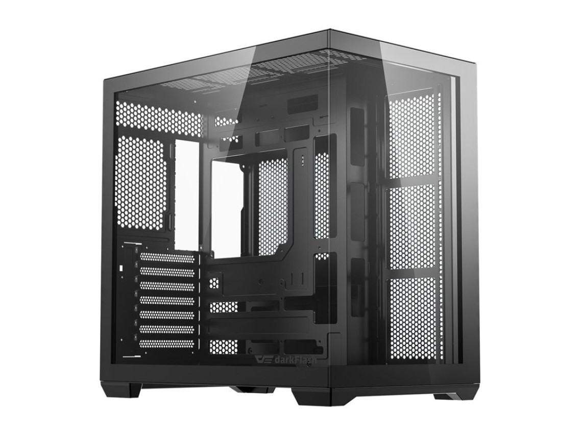 Gabinete para computador DarkFlash C280 (preto) + 7 ventoinhas