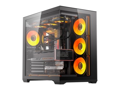 Gabinete para computador DarkFlash C280 (preto) + 7 ventoinhas