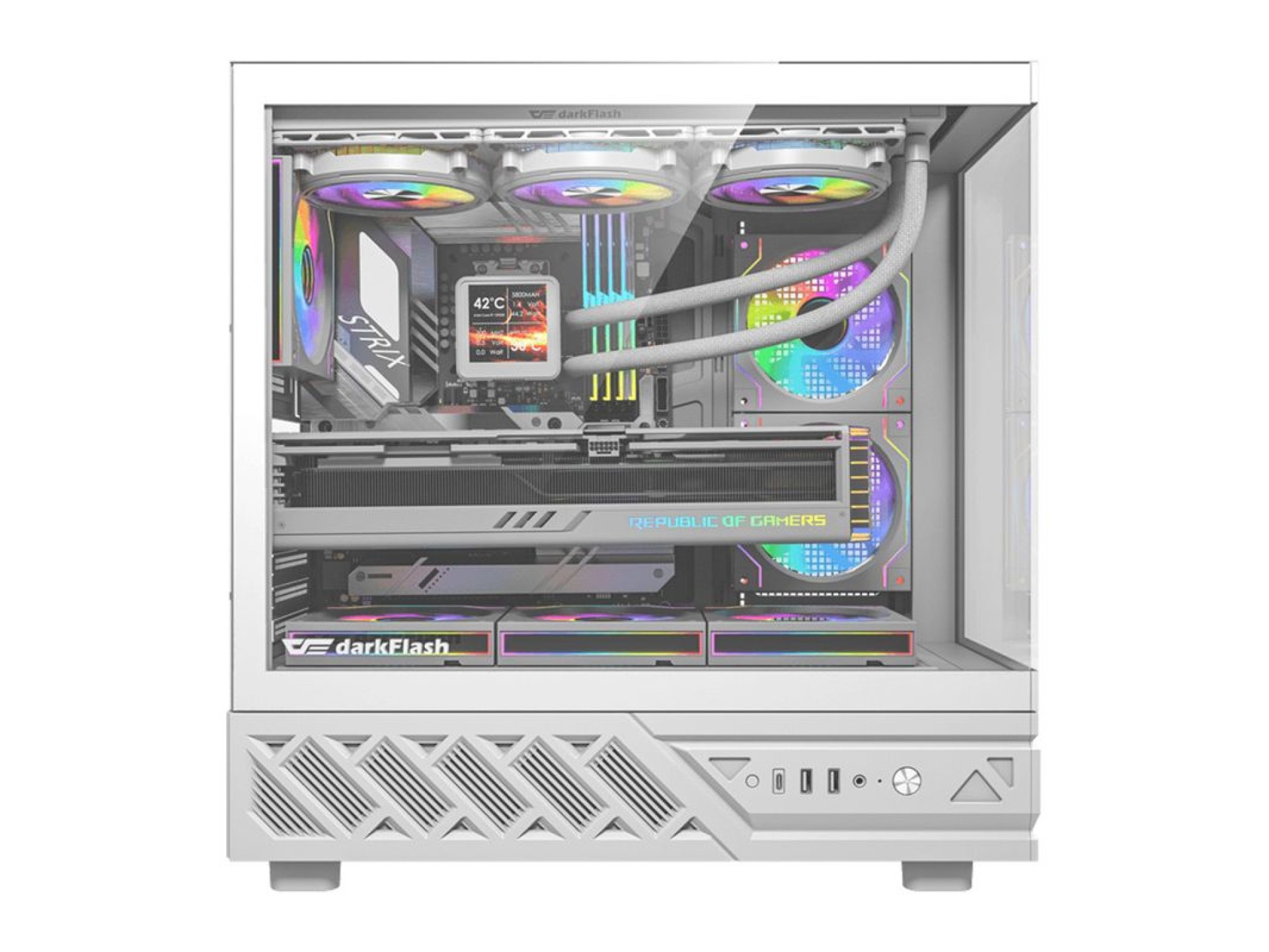 Gabinete para computador DarkFlash DS950 (branco)