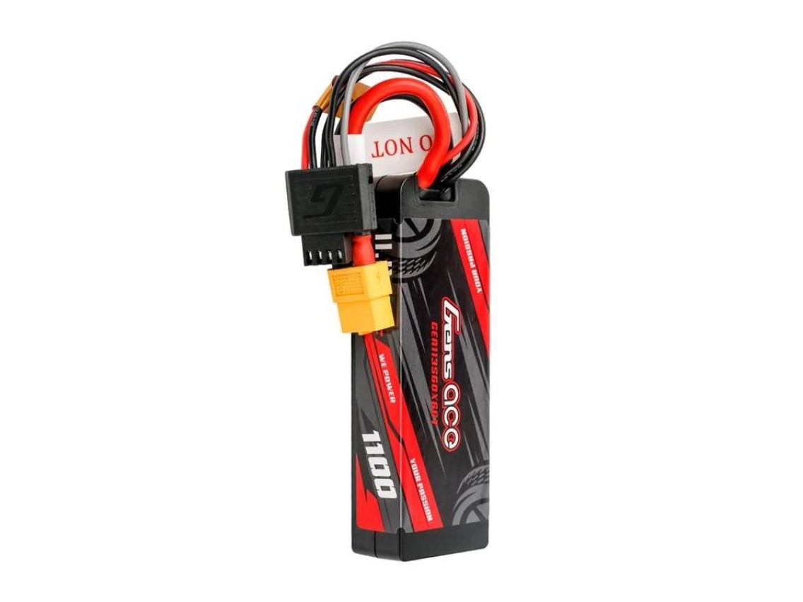 Lipo Gens ace G-Tech 1100mAh 11.1V 3S1P 60C GRP-76 Hardcase Battery with XT60 Plug