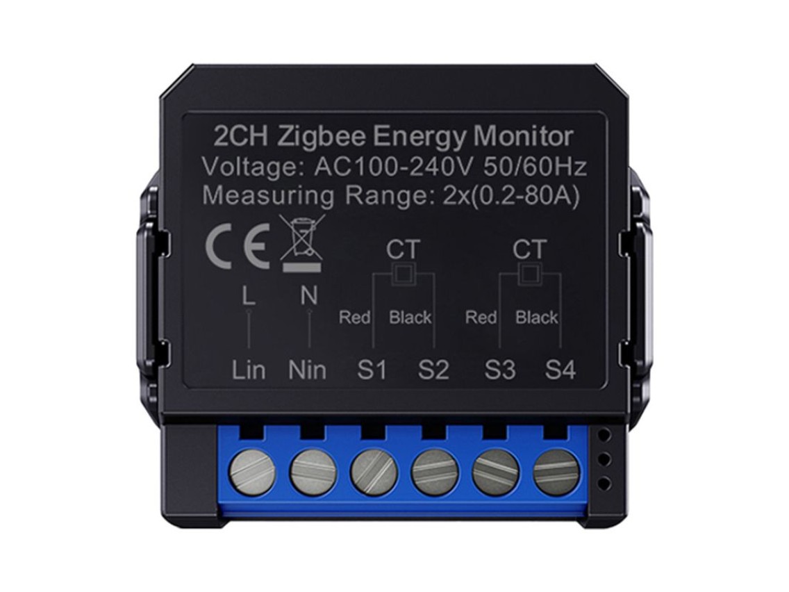 Medidor de energía inteligente bidireccional Avatto ZigBee ZWPM16-2