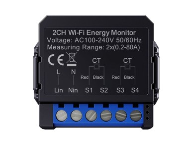 Medidor de energia bidirecional inteligente Avatto WiFi WPM16-2