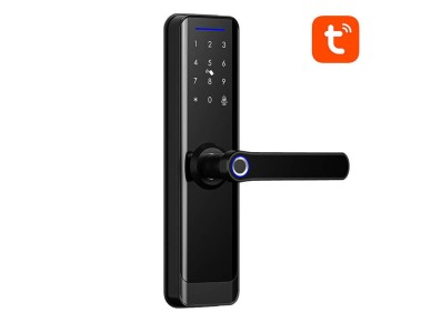 Fechadura Digital Inteligente Avatto ZSDL-A270-B-ALI-5572 ZigBee Preta