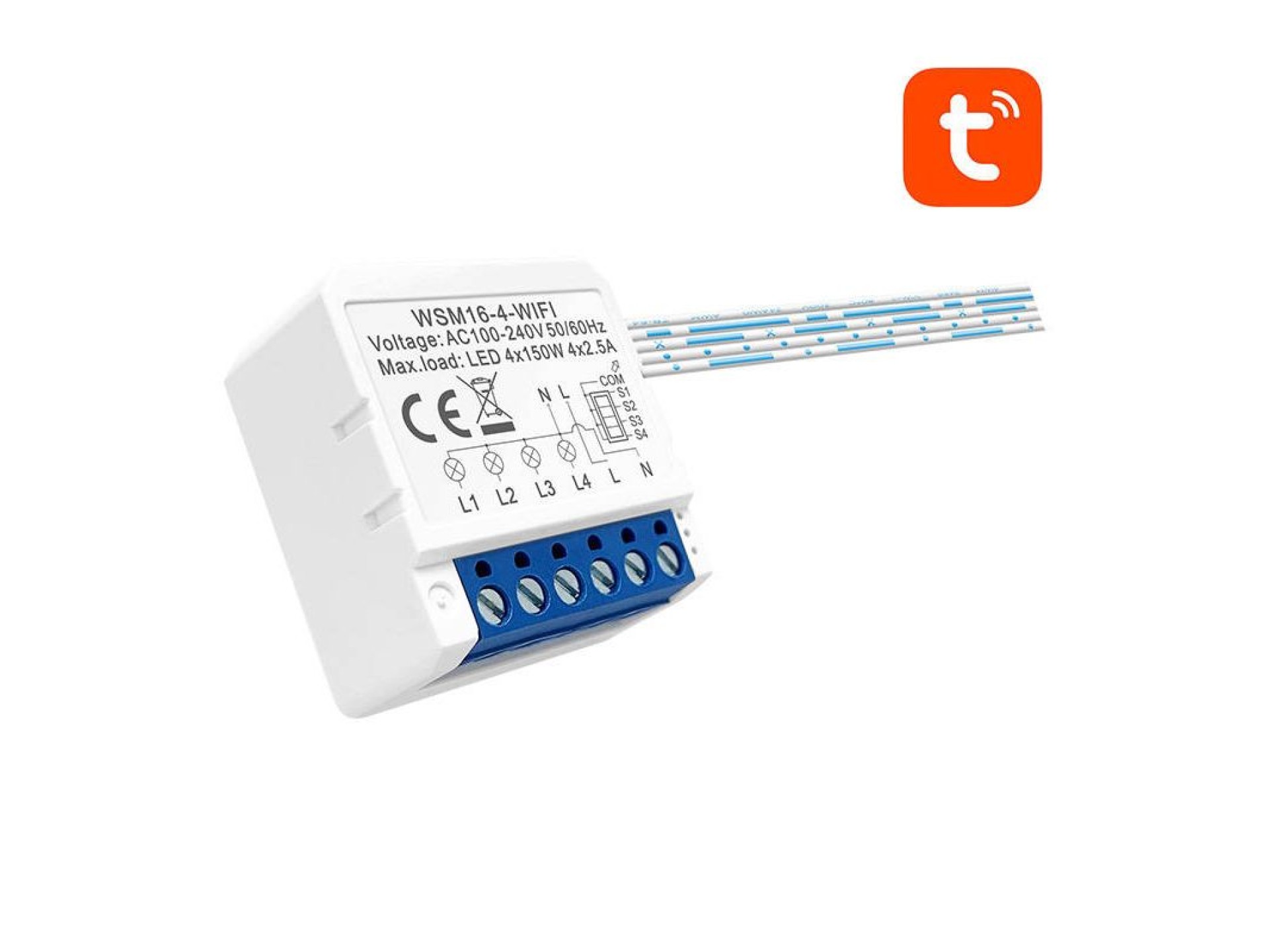 Módulo de interruptor inteligente WiFi Avatto WSM16-W4 TUYA