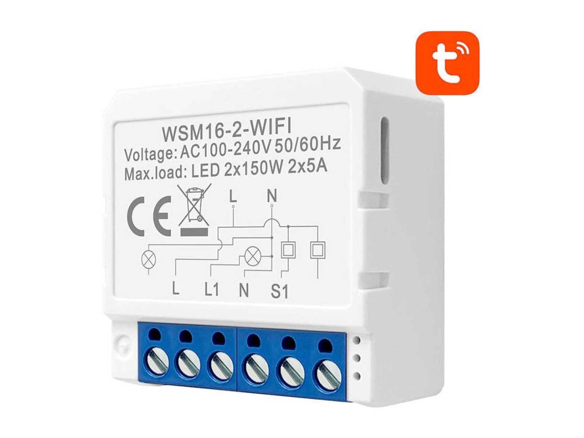 Smart Switch Module WiFi Avatto WSM16-W2 TUYA
