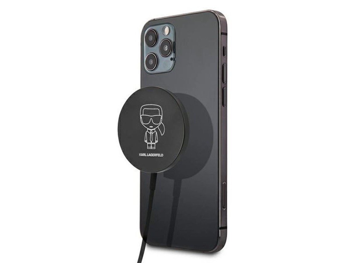 Karl Lagerfeld 15W Wireless Charger with MagSafe - Black
