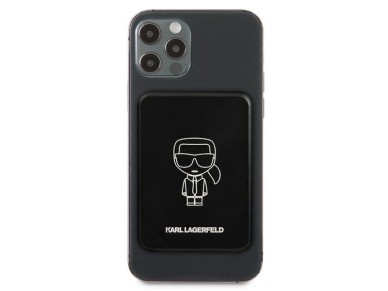 Batería externa inductiva Karl Lagerfeld de 3000 mAh con MagSafe - Negra Batería externa inductiva Karl Lagerfeld de 3000 mAh con MagSafe - Negra