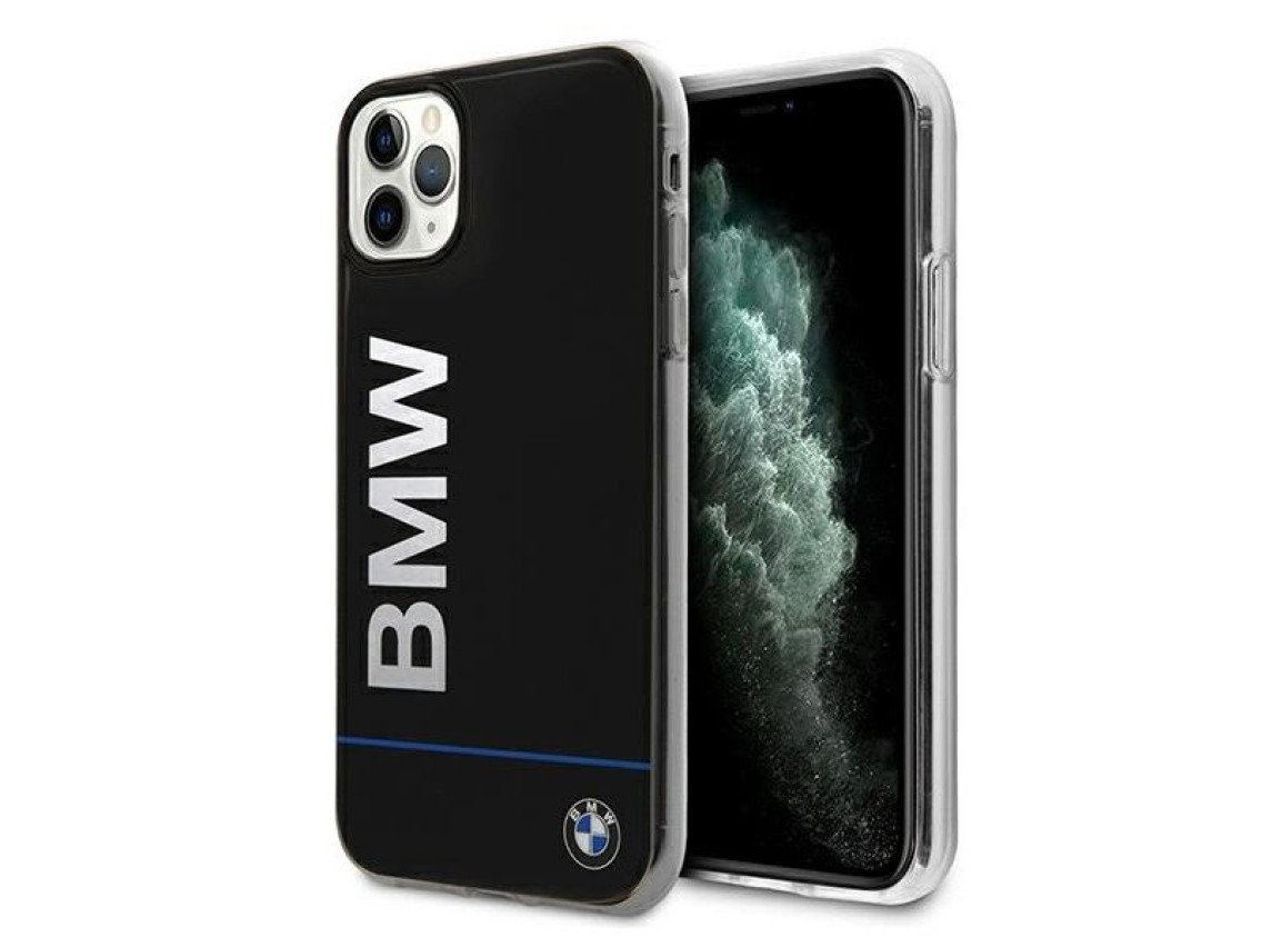 Funda para iPhone 11 Pro con logotipo impreso de BMW - Negra