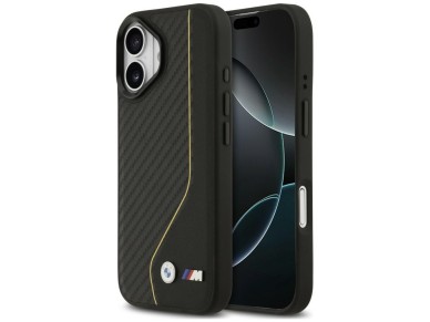 Funda BMW M Carbon Line & Logo MagSafe para iPhone 17 - Amarilla Funda BMW M Carbon Line & Logo MagSafe para iPhone 17 - Amarilla