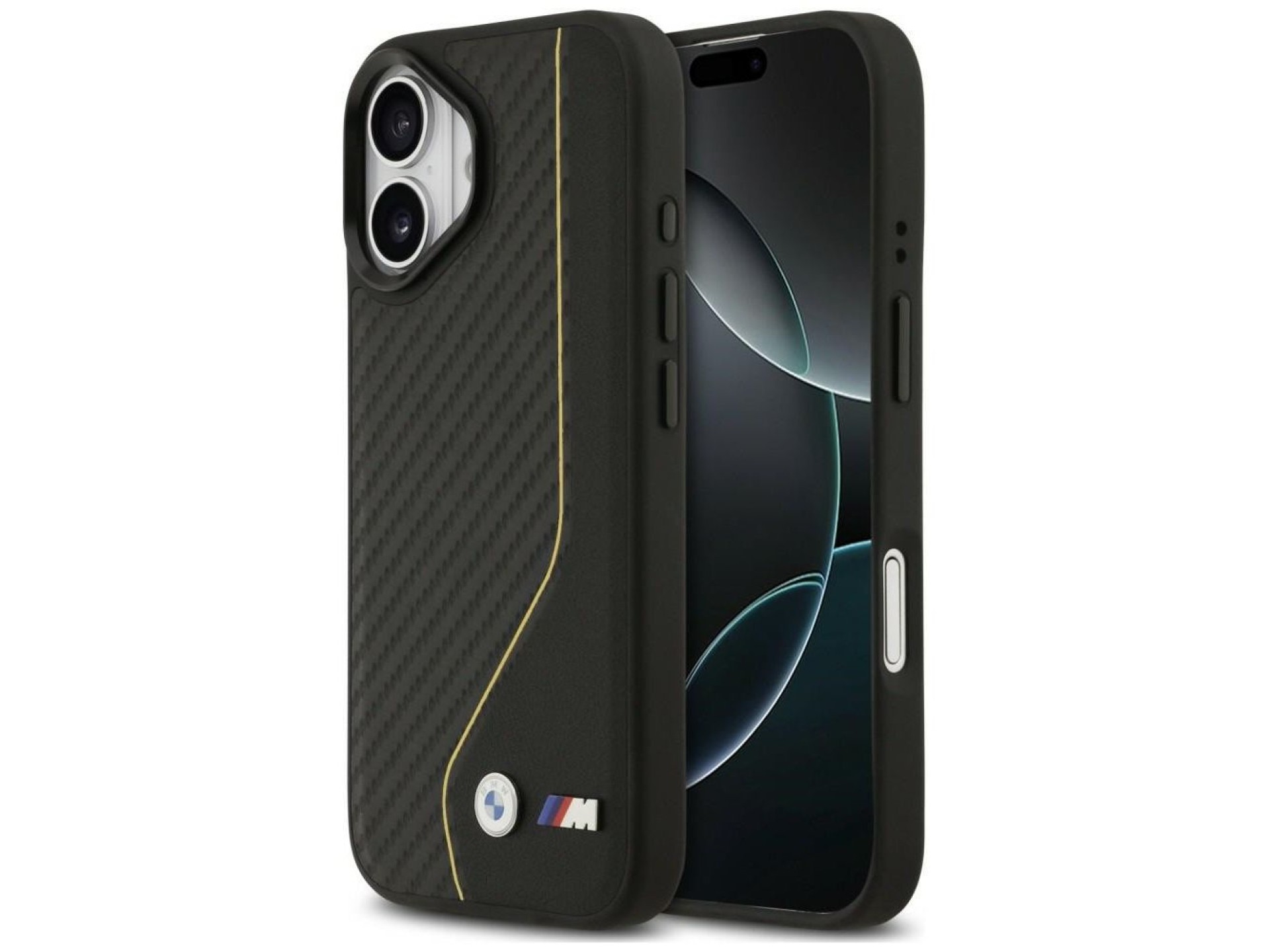 BMW M Carbon Line & Logo MagSafe Case for iPhone 17 - Yellow