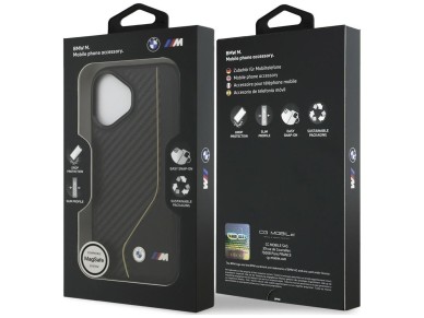 Funda BMW M Carbon Line & Logo MagSafe para iPhone 17 - Amarilla Funda BMW M Carbon Line & Logo MagSafe para iPhone 17 - Amarilla