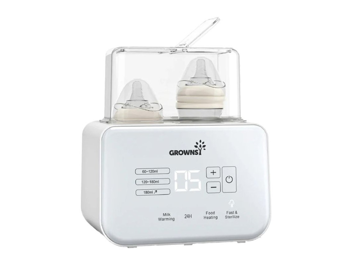 Aquecedor de mamadeiras multifuncional Grownsy (branco)