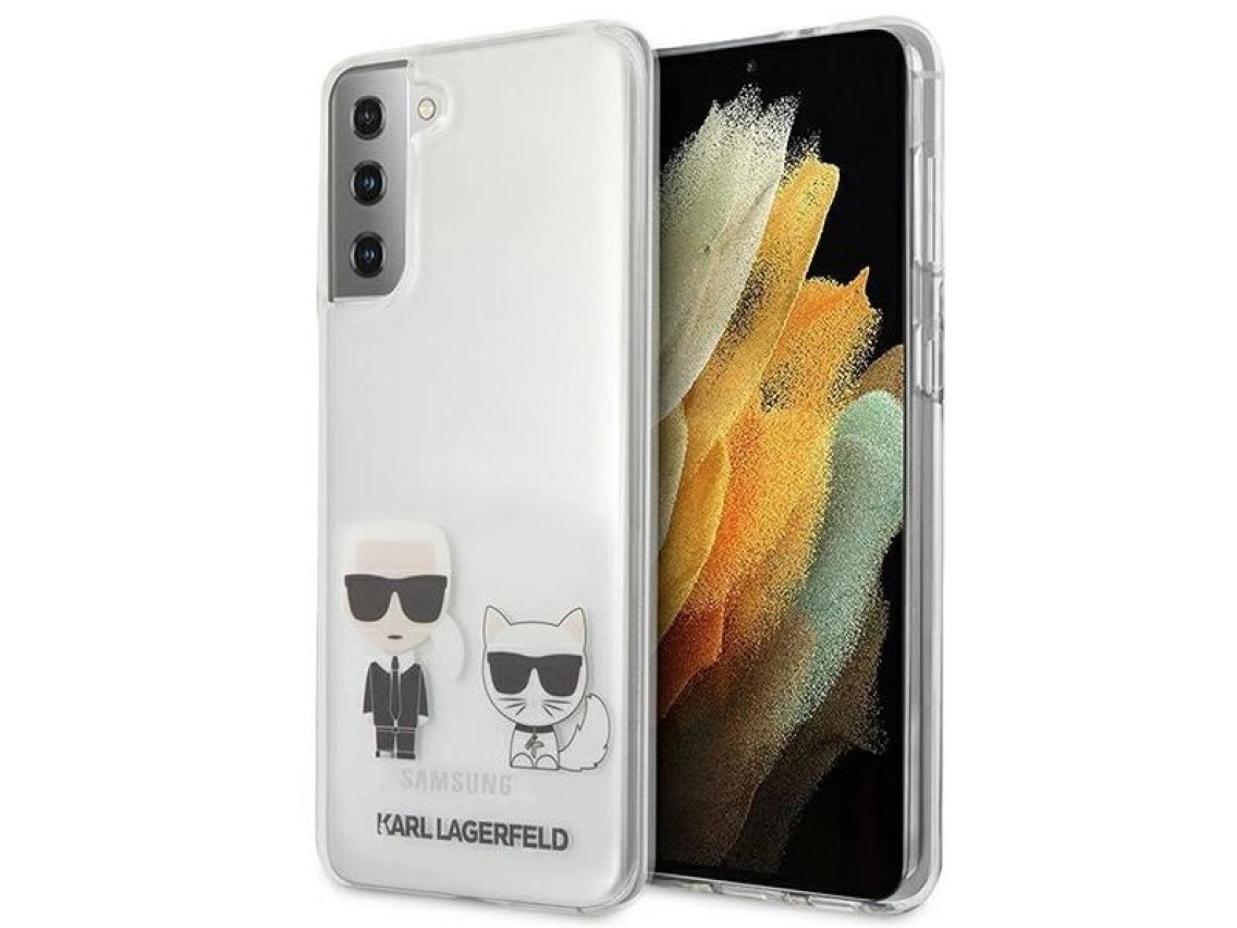 Capa Karl Lagerfeld Karl&Choupette para Samsung Galaxy S21+ - Transparente