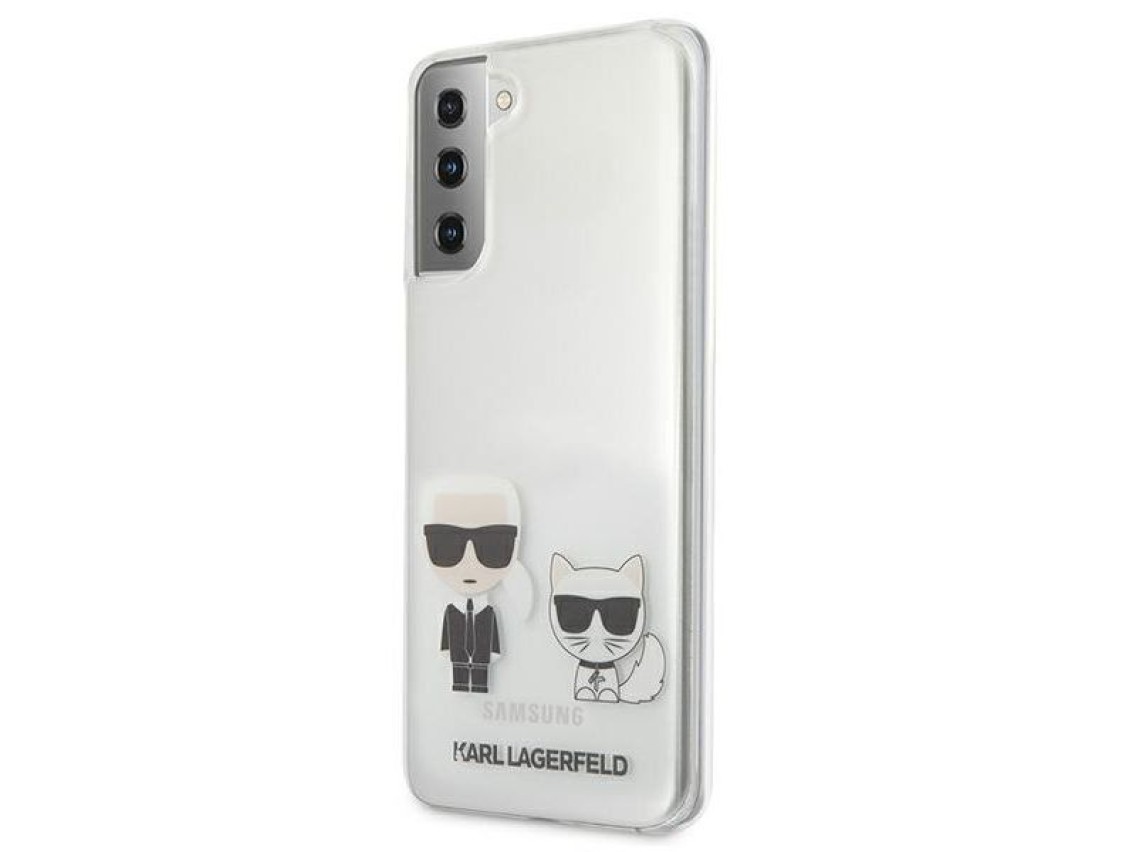 Capa Karl Lagerfeld Karl&Choupette para Samsung Galaxy S21+ - Transparente