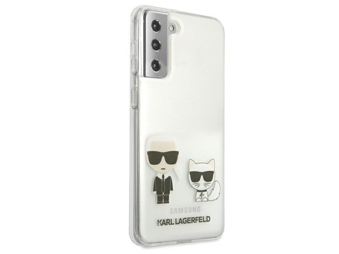 Capa Karl Lagerfeld Karl&Choupette para Samsung Galaxy S21+ - Transparente