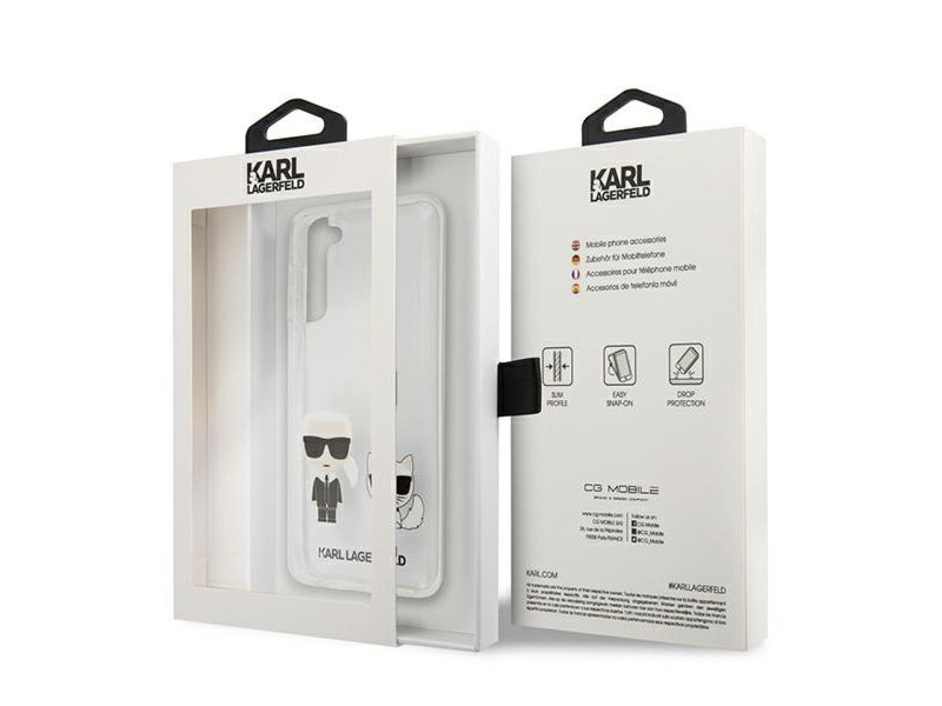 Capa Karl Lagerfeld Karl&Choupette para Samsung Galaxy S21+ - Transparente