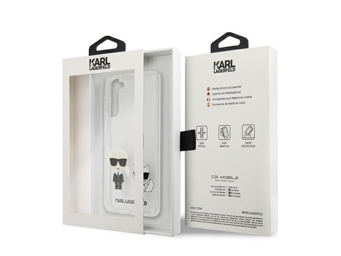 Capa Karl Lagerfeld Karl&Choupette para Samsung Galaxy S21+ - Transparente