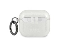 Karl Lagerfeld Glitter Choupette case for AirPods 3 - silver