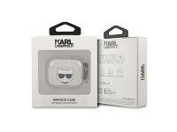 Karl Lagerfeld Glitter Choupette case for AirPods 3 - silver