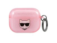 Capa Karl Lagerfeld Glitter Choupette para AirPods 3 - Rosa Capa Karl Lagerfeld Glitter Choupette para AirPods 3 - Rosa