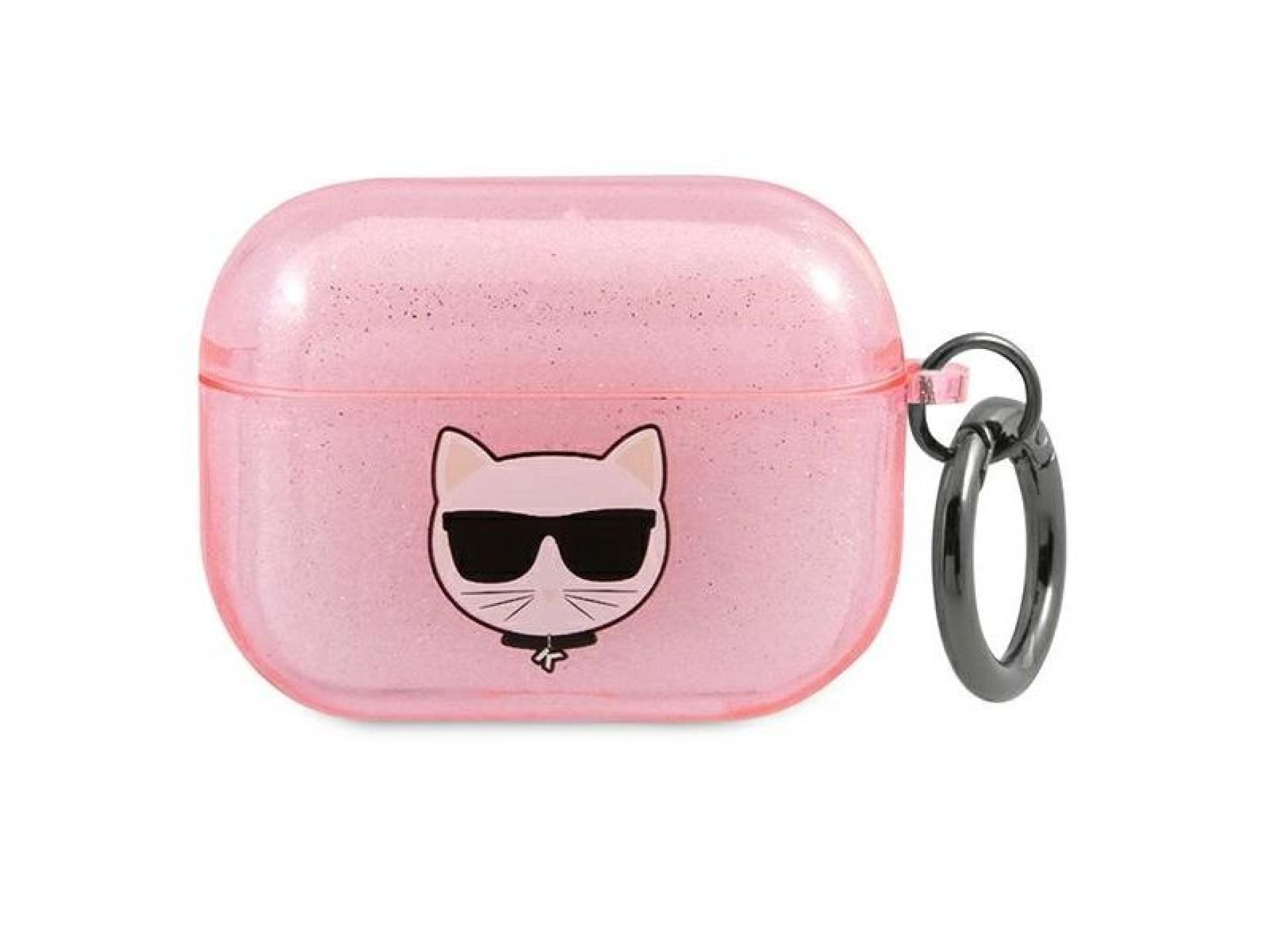 Capa Karl Lagerfeld Glitter Choupette para AirPods 3 - Rosa