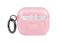 Capa Karl Lagerfeld Glitter Choupette para AirPods 3 - Rosa Capa Karl Lagerfeld Glitter Choupette para AirPods 3 - Rosa