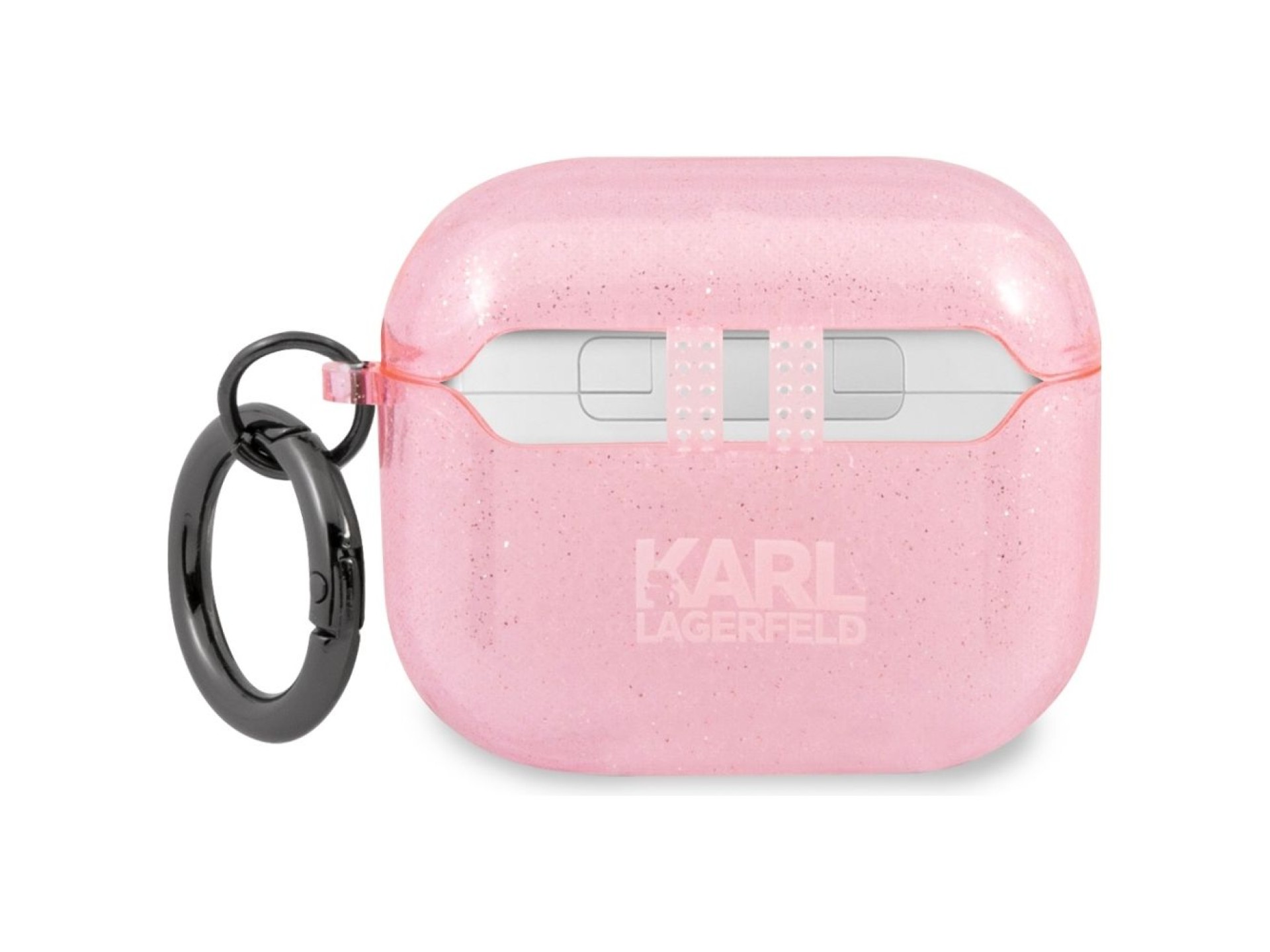 Capa Karl Lagerfeld Glitter Choupette para AirPods 3 - Rosa