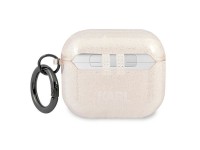 Capa Karl Lagerfeld Glitter Choupette para AirPods 3 - Dourada Capa Karl Lagerfeld Glitter Choupette para AirPods 3 - Dourada