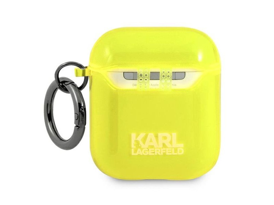 Capa Karl Lagerfeld Choupette para AirPods 1/2 - Amarela
