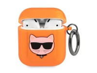 Karl Lagerfeld Choupette case for AirPods 1/2 - orange