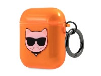 Karl Lagerfeld Choupette case for AirPods 1/2 - orange