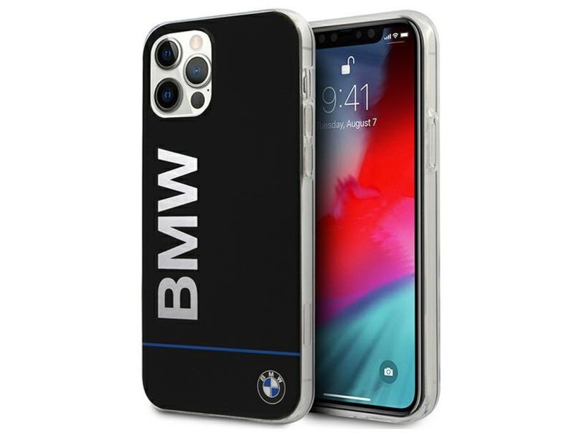 BMW Hardcase Signature Printed Logo Case for iPhone 12 / 12 Pro - Black