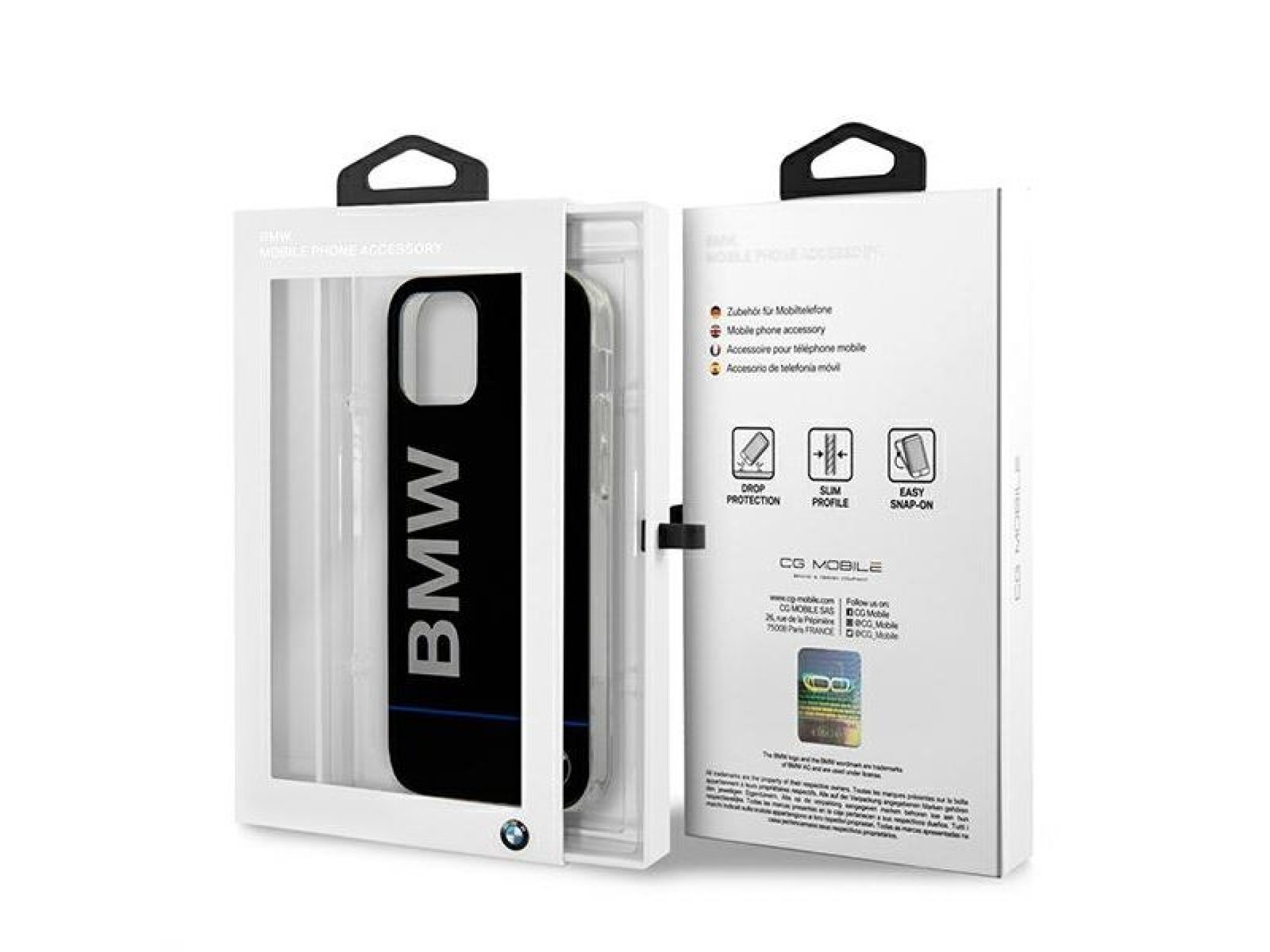 BMW Hardcase Signature Printed Logo Case for iPhone 12 / 12 Pro - Black