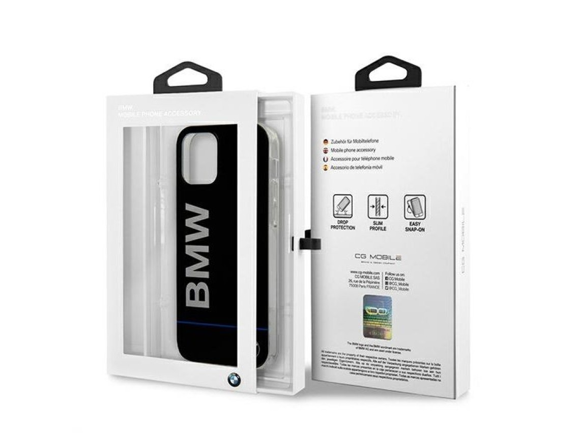BMW Hardcase Signature Printed Logo Case for iPhone 12 / 12 Pro - Black