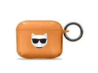 Capa Karl Lagerfeld Choupette para AirPods 3 - laranja Capa Karl Lagerfeld Choupette para AirPods 3 - laranja