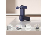 Ventilador portátil Jisulife Life8 Mini con USB, función de batería externa de 2000 mAh y linterna - Ventilador portátil Jisulife Life8 Mini con USB, función de batería externa de 2000 mAh y linterna -
