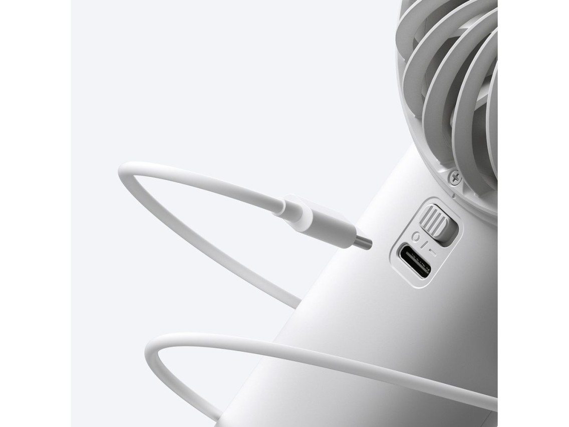 Ventilador portátil USB Jisulife Life4 3600mAh - Cinza