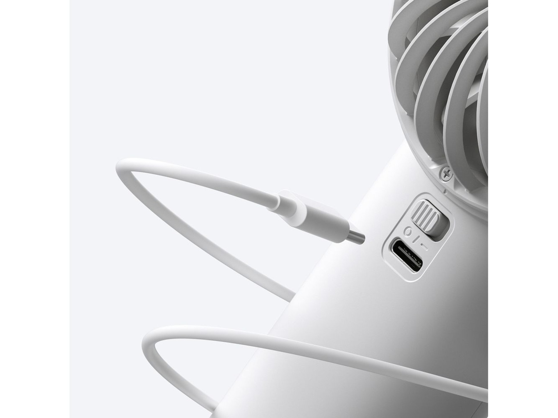 Ventilador portátil USB Jisulife Life4 3600mAh - Cinza