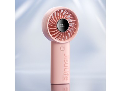 Ventilador port�til Jisulife Life4 de 3600 mAh con conexi�n USB - Rosa