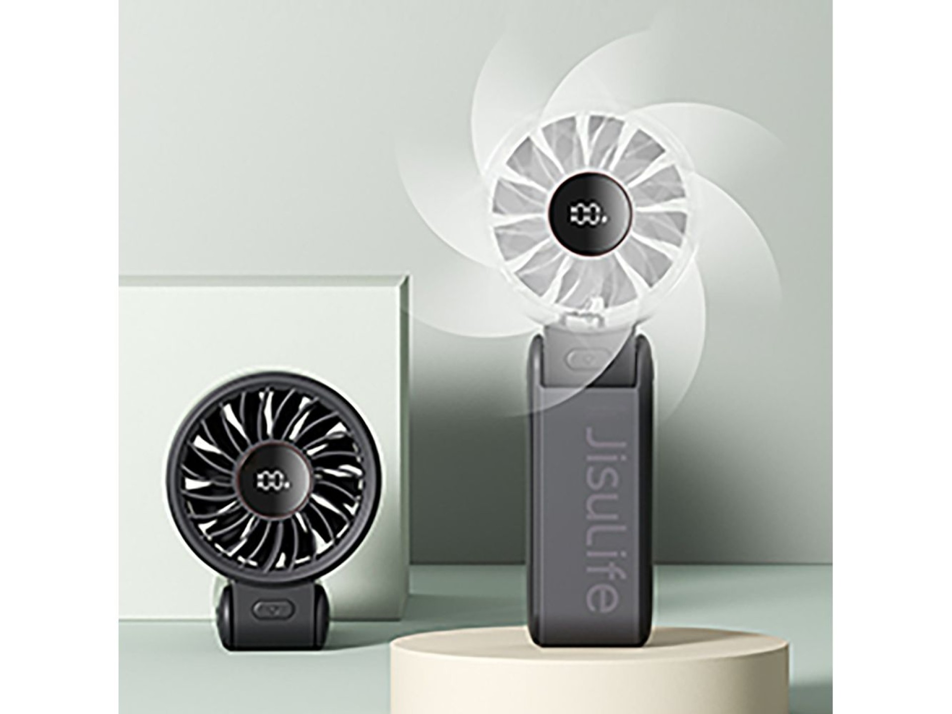 Jisulife Handheld Fan Life7 3600mAh Portable USB Fan - Black