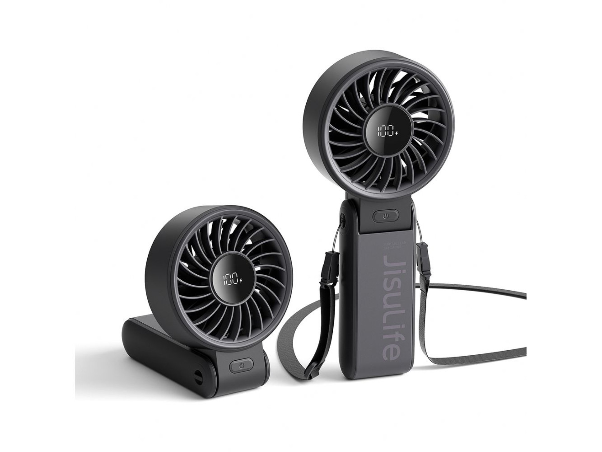 Jisulife Handheld Fan Life7 3600mAh Portable USB Fan - Black