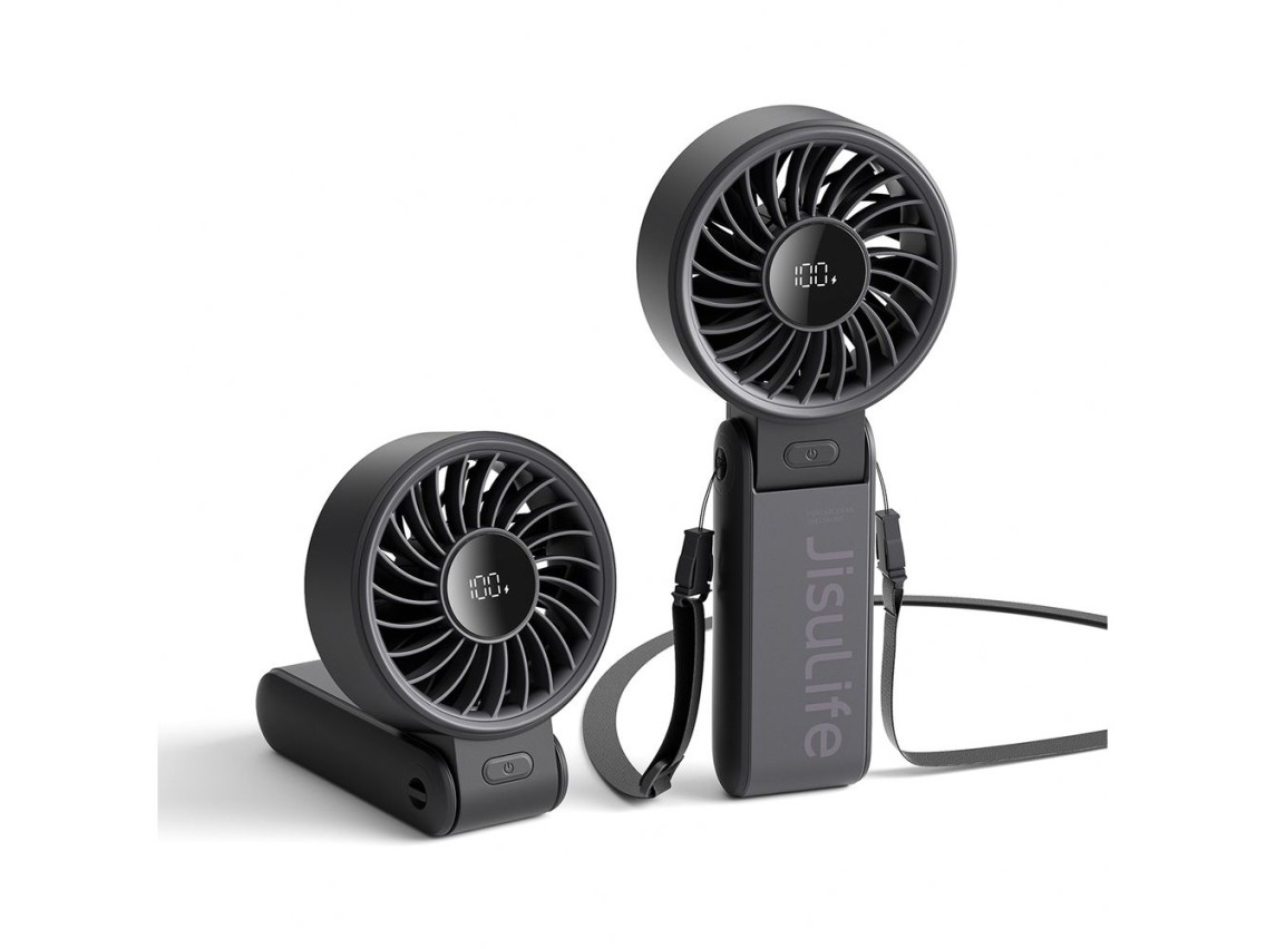 Jisulife Handheld Fan Life7 3600mAh Portable USB Fan - Black