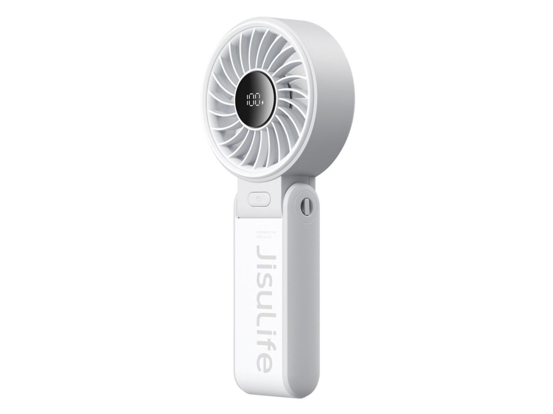 Ventilador portátil USB Jisulife Life7 3600mAh - Cinza