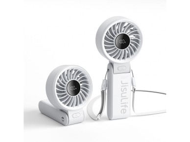Ventilador port�til Jisulife Life7 de 3600 mAh con conexi�n USB - Gris