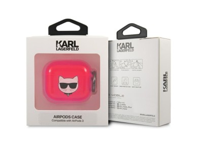Karl Lagerfeld Choupette Case for AirPods 3 - Pink