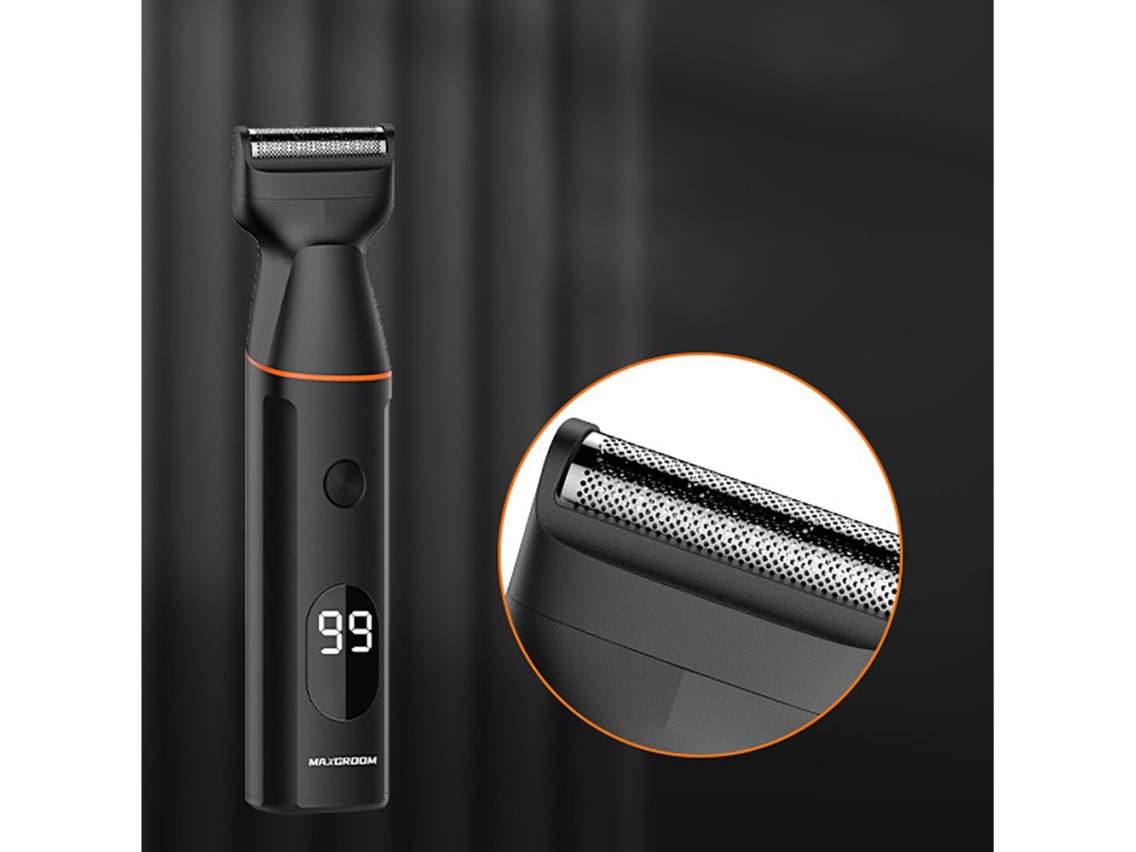 MAXGROOM LK-881 multifunctional trimmer with replaceable tips - black
