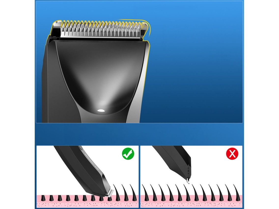 MAXGROOM RFCD-9087 multifunctional trimmer with LED light - black