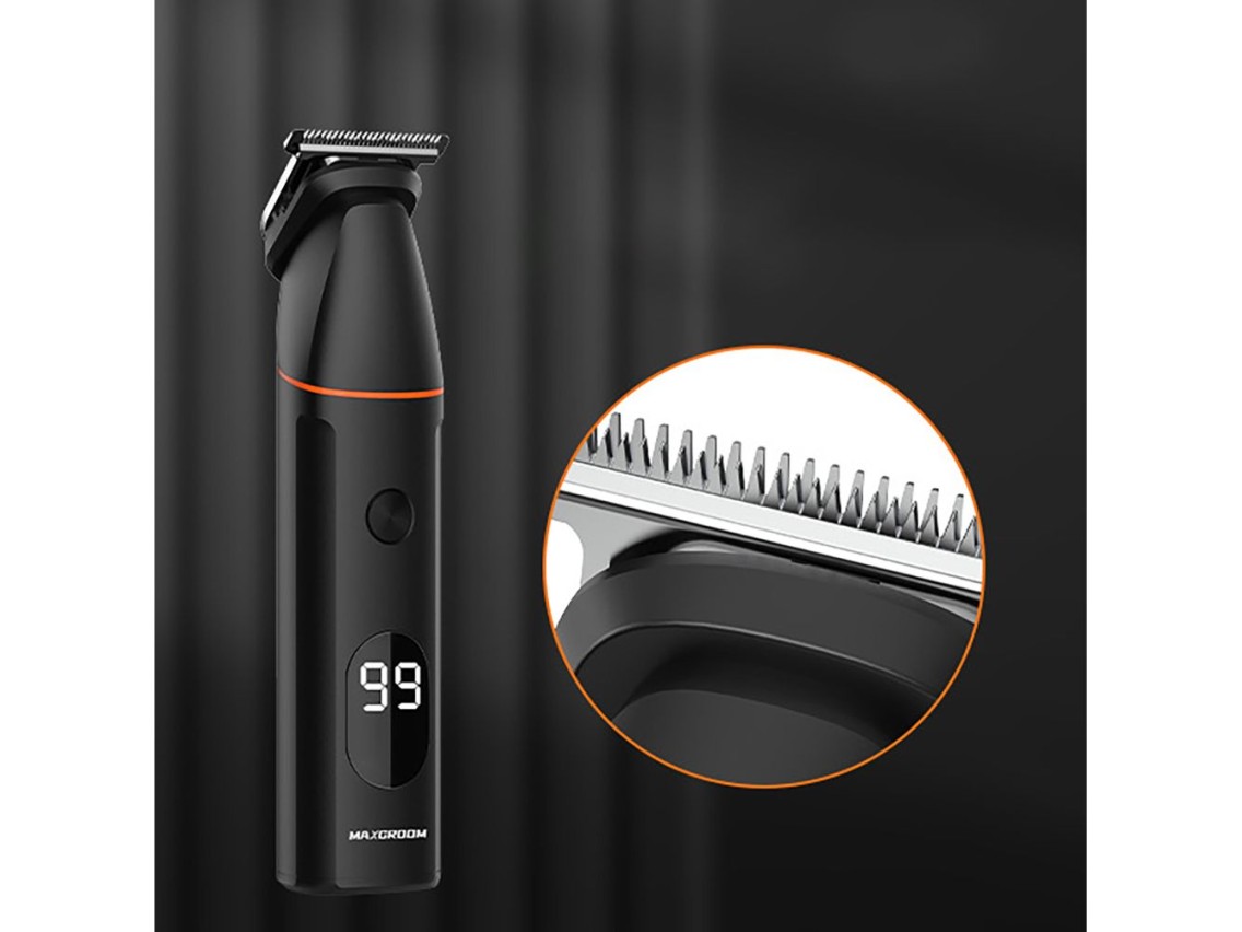 MAXGROOM LK-881 multifunctional trimmer with replaceable tips - black