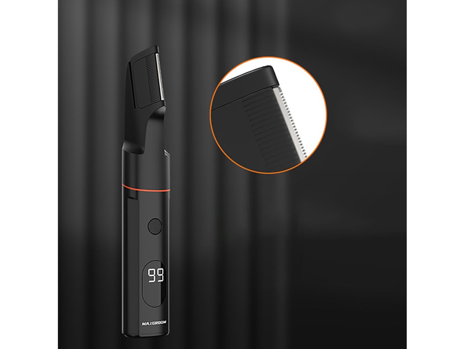 MAXGROOM LK-881 multifunctional trimmer with replaceable tips - black