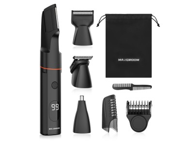 MAXGROOM LK-881 multifunctional trimmer with replaceable tips - black